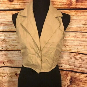 VENUS Tan Crop Sleeveless Top size 6